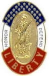 HONOR DEFEND LIBERTY MINUTEMAN PIN